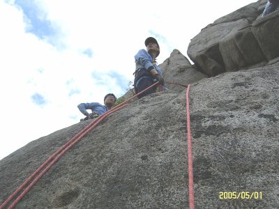 부산등산학교 25기 교육 모습(부채암 3주차)2